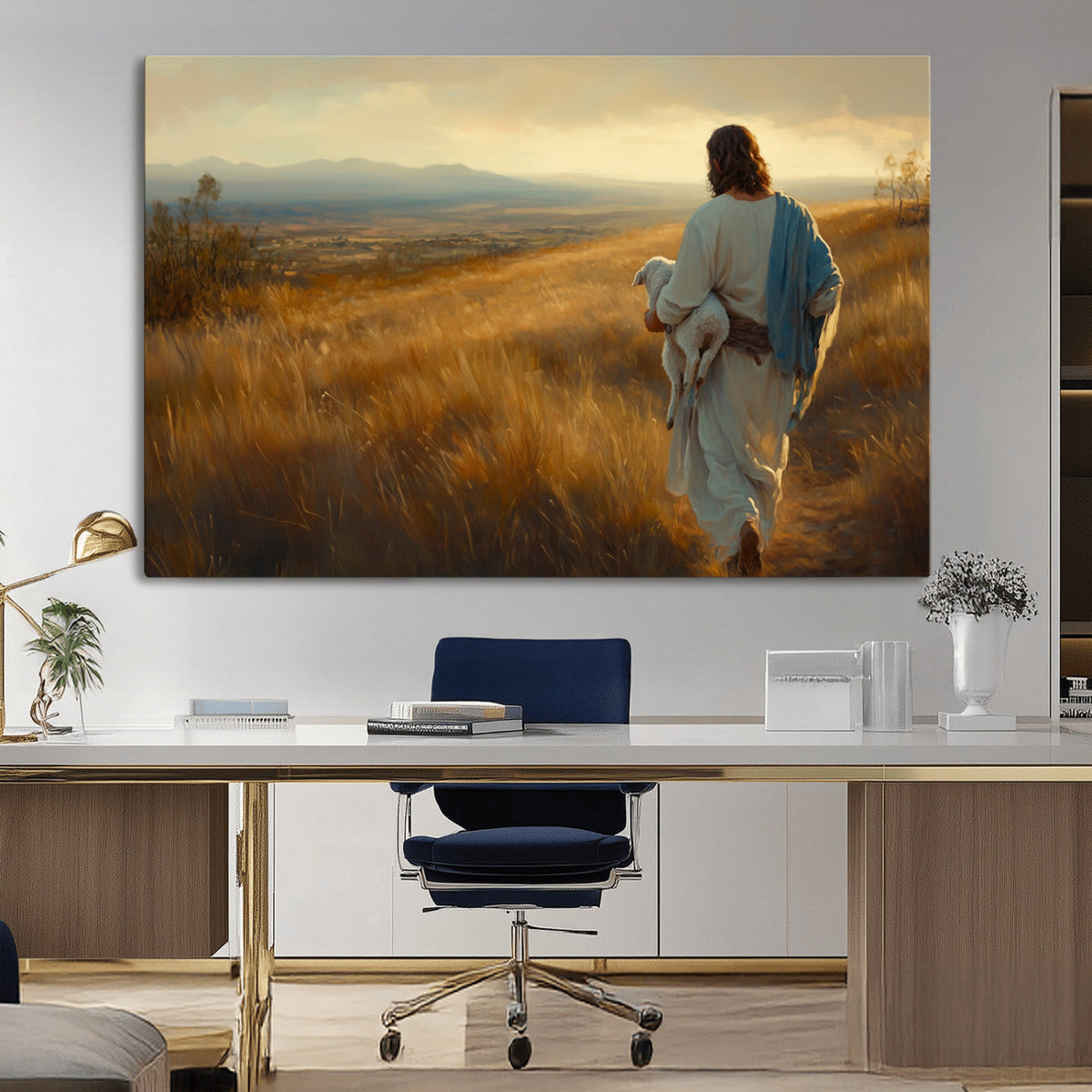 Jesus the Good Shepherd Wall Art Canvas Print -