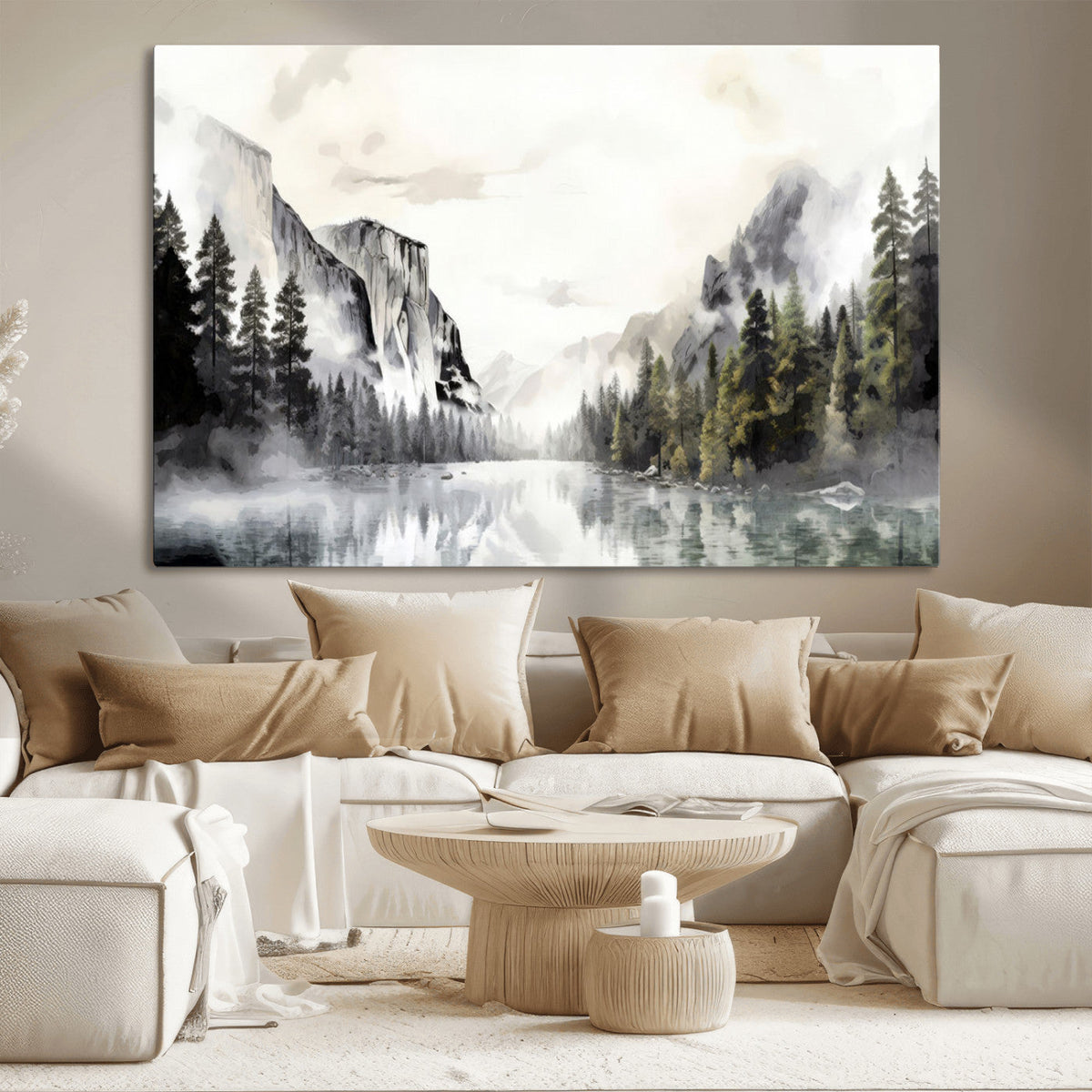 Yosemite Valley Wall Art Canvas Print – Framed and Ready to