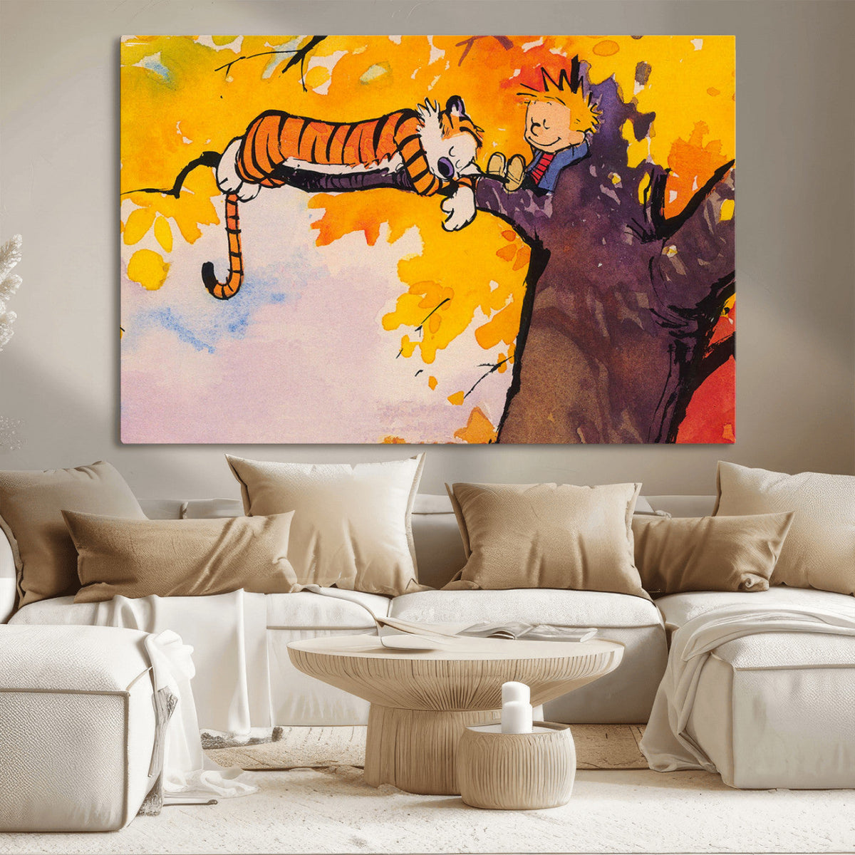 High-Quality Giclee Canvas Print – Framed Calvin Wall Art