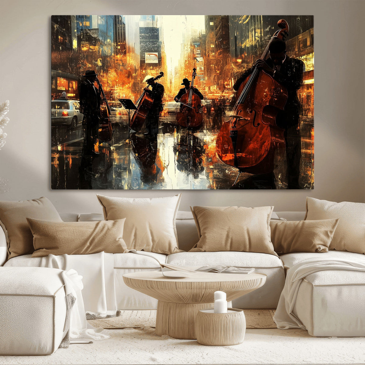 Jazz Wall Art Canvas Print – Colorful Musical Instrument