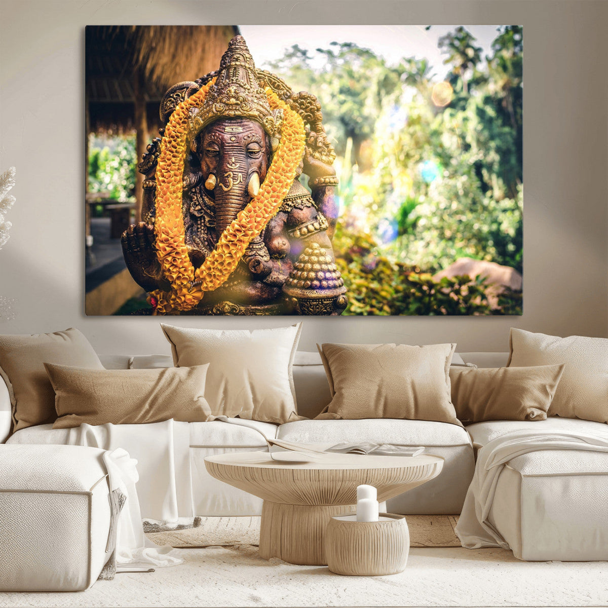 Hinduism Statue Wall Art Canvas Print
