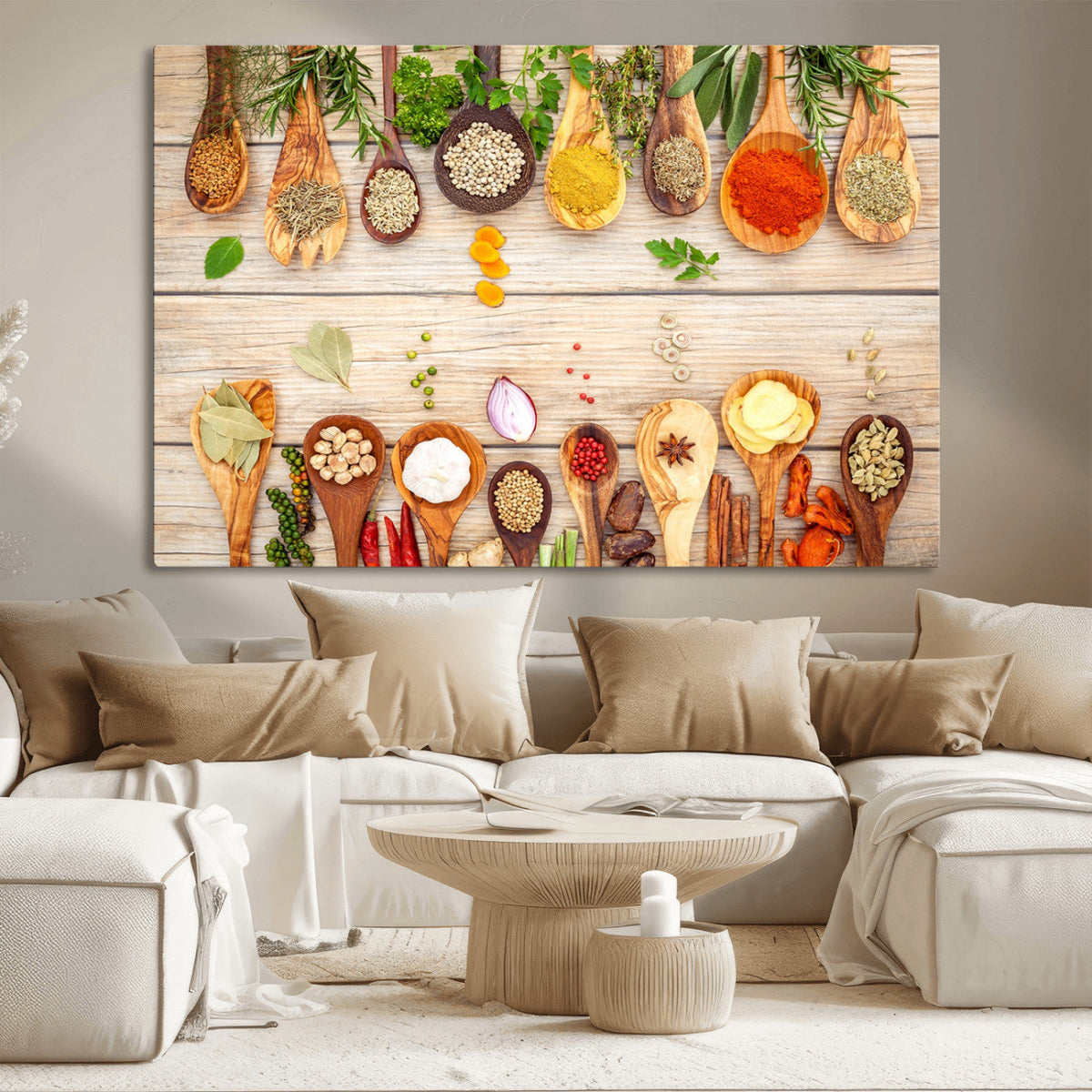 Kitchen Spice on the Table Wall Art, Kitchen Spice Wall Art
