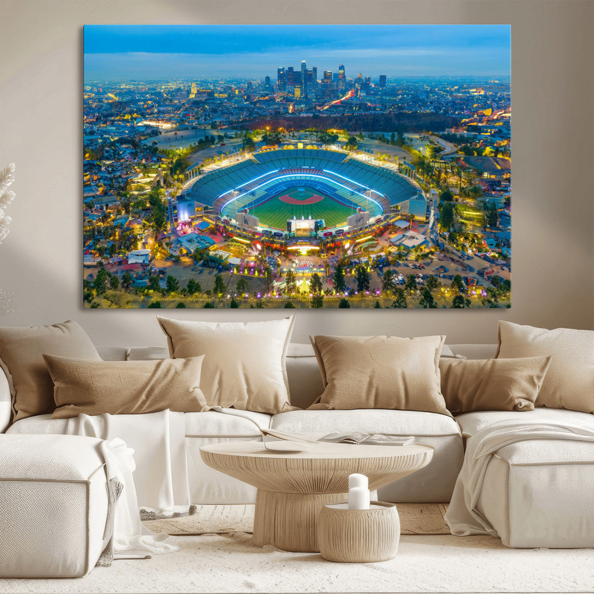 Los Angeles Dodgers Wall Art Canvas, Dodger Stadium Wall Art