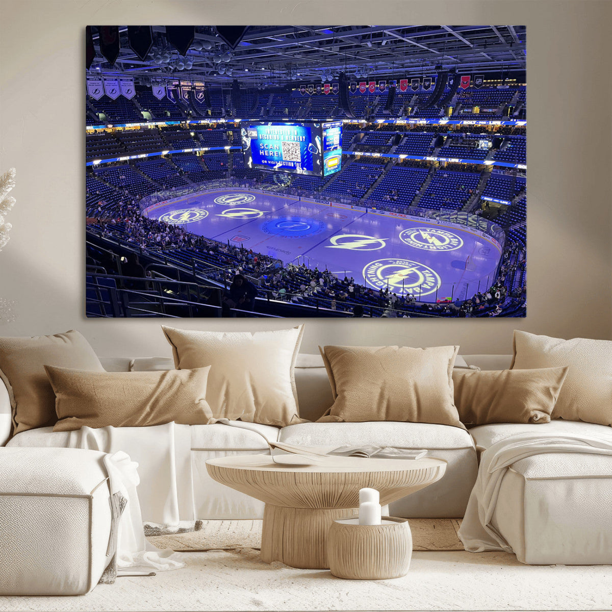 Amalie Arena Florida Wall Art Canvas Print - NHL Hockey