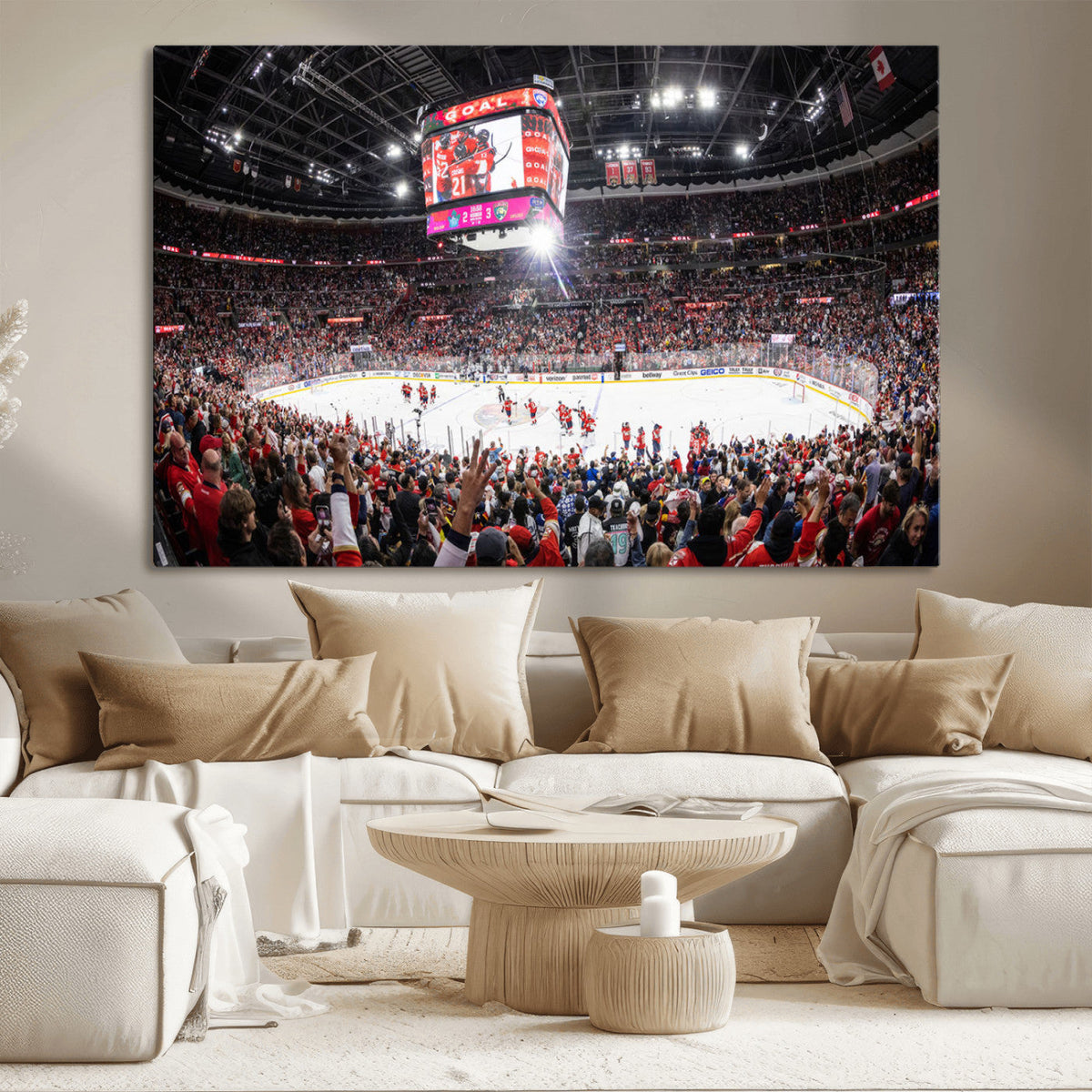 Amerant Bank Arena Wall Art Canvas Print - Basketball Arena