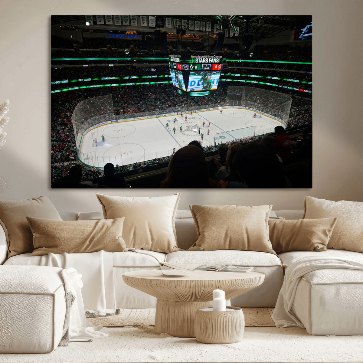 American Airlines Center Dallas Stars Wall Art Canvas Print