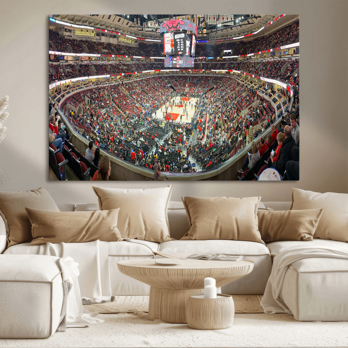 United Center Chicago Bulls Stadium Wall Art Canvas Print