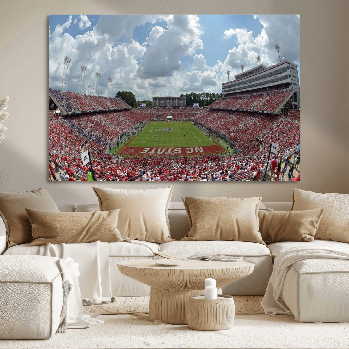 NC State Wolfpack Football Team Print Canvas- Raleigh