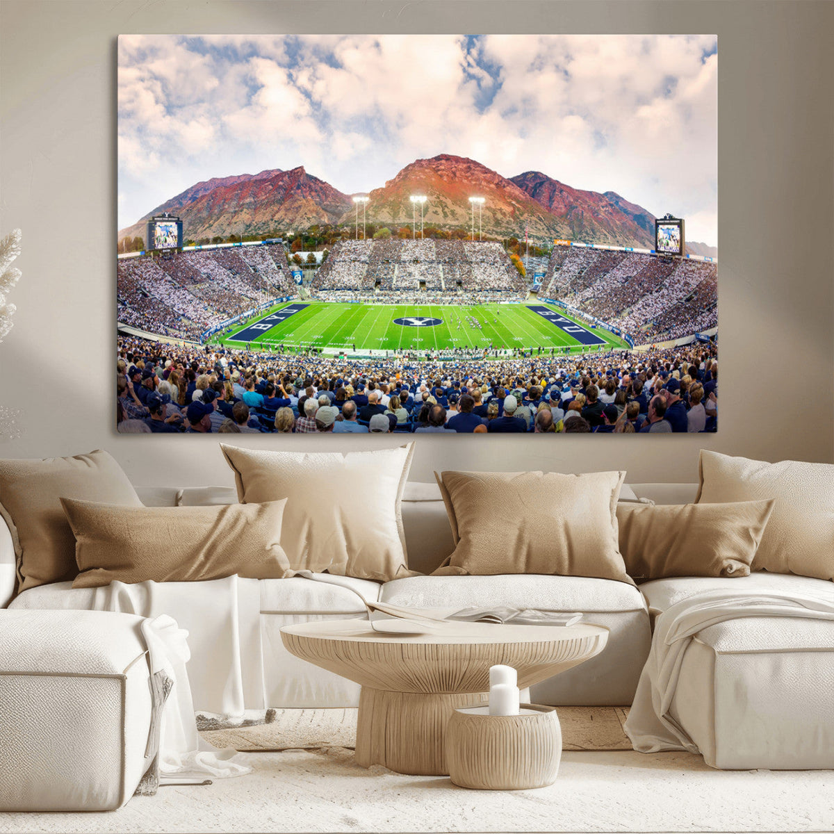 Brigham Young University Cougars Football Team Print - Provo
