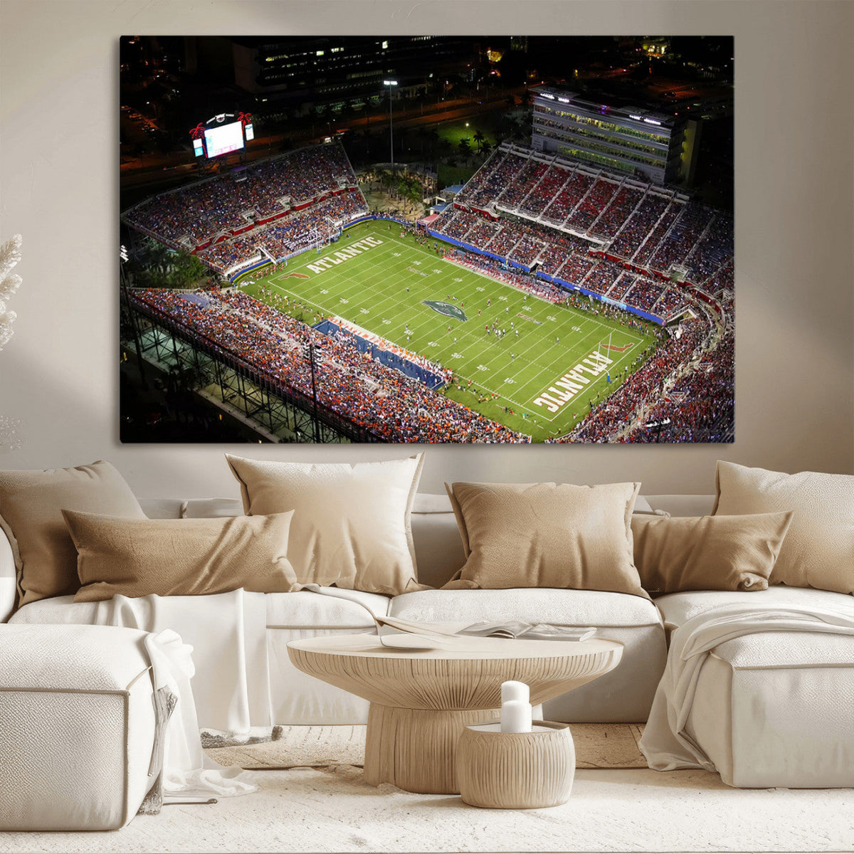 Florida Atlantic University Owls Canvas Print, Football Team