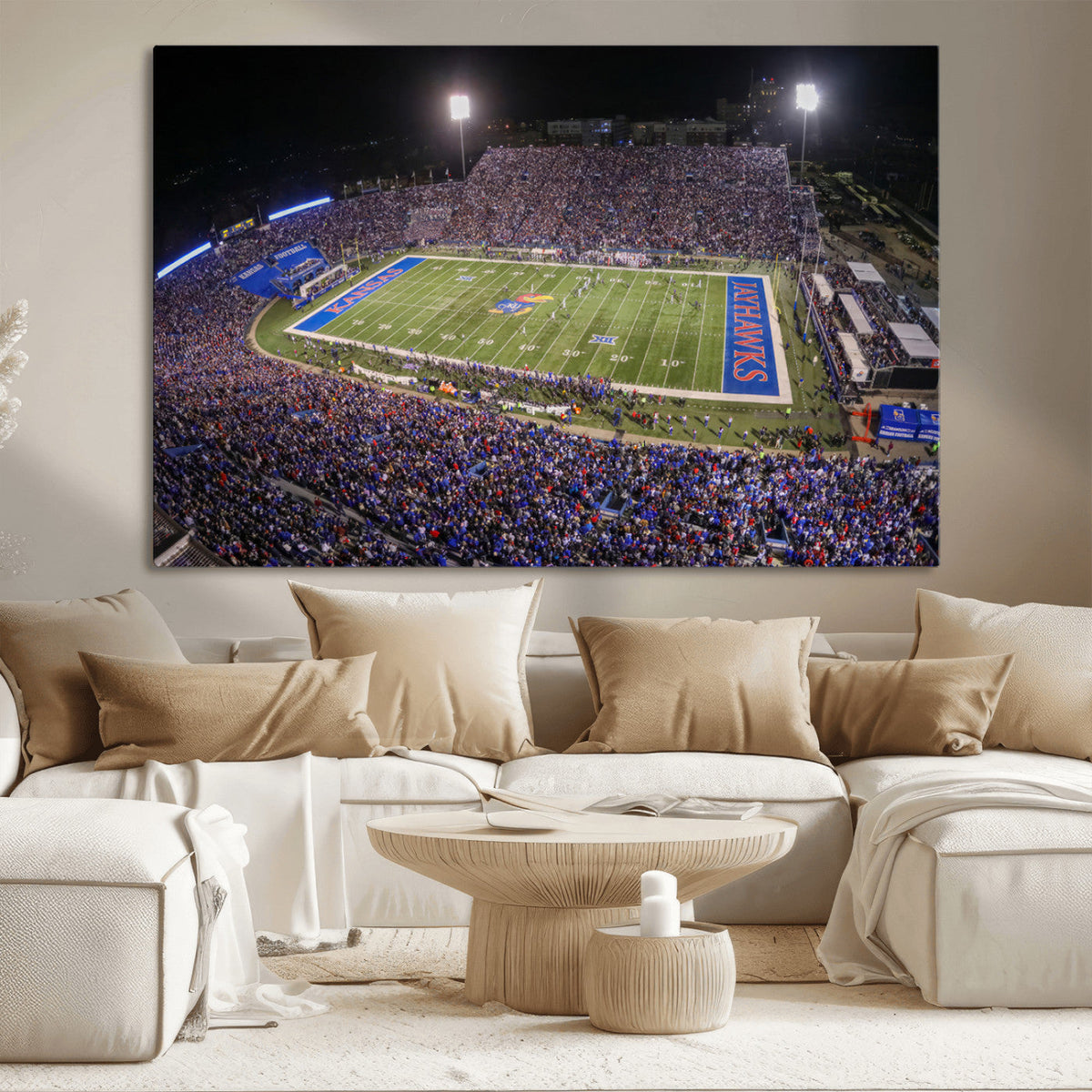 University of Kansas Jayhawks Football Team Print - Lawrence