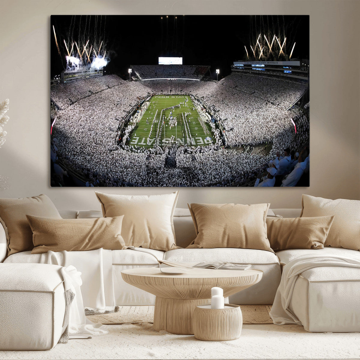 Penn State Beaver Stadium Canvas Wall Art - Nittany Lions