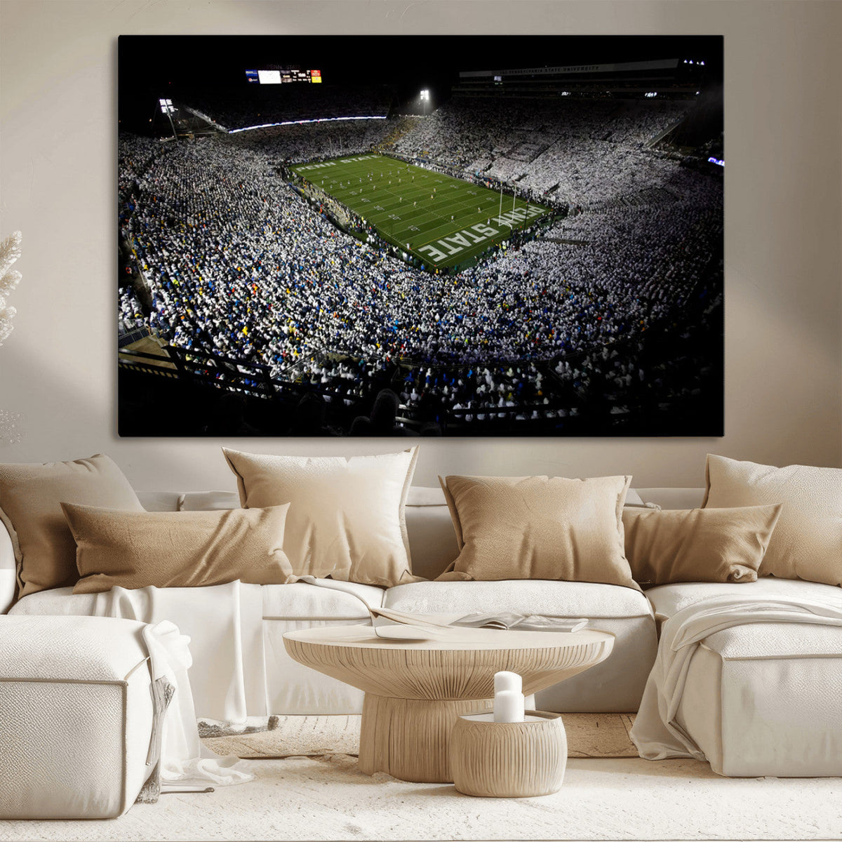 Penn State Football Stadium Wall Art - Beaver Stadium Canvas