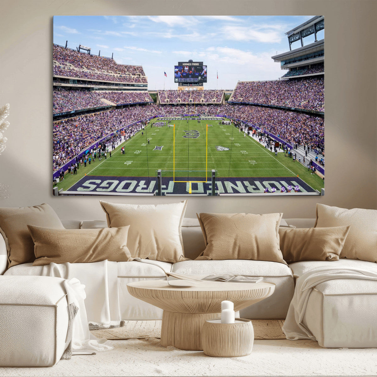 TCU Horned Frogs Football Team Print - Fort Worth Amon G.