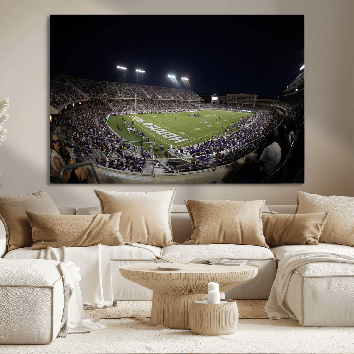 TCU Horned Frogs Football Team Print - Fort Worth Amon G.
