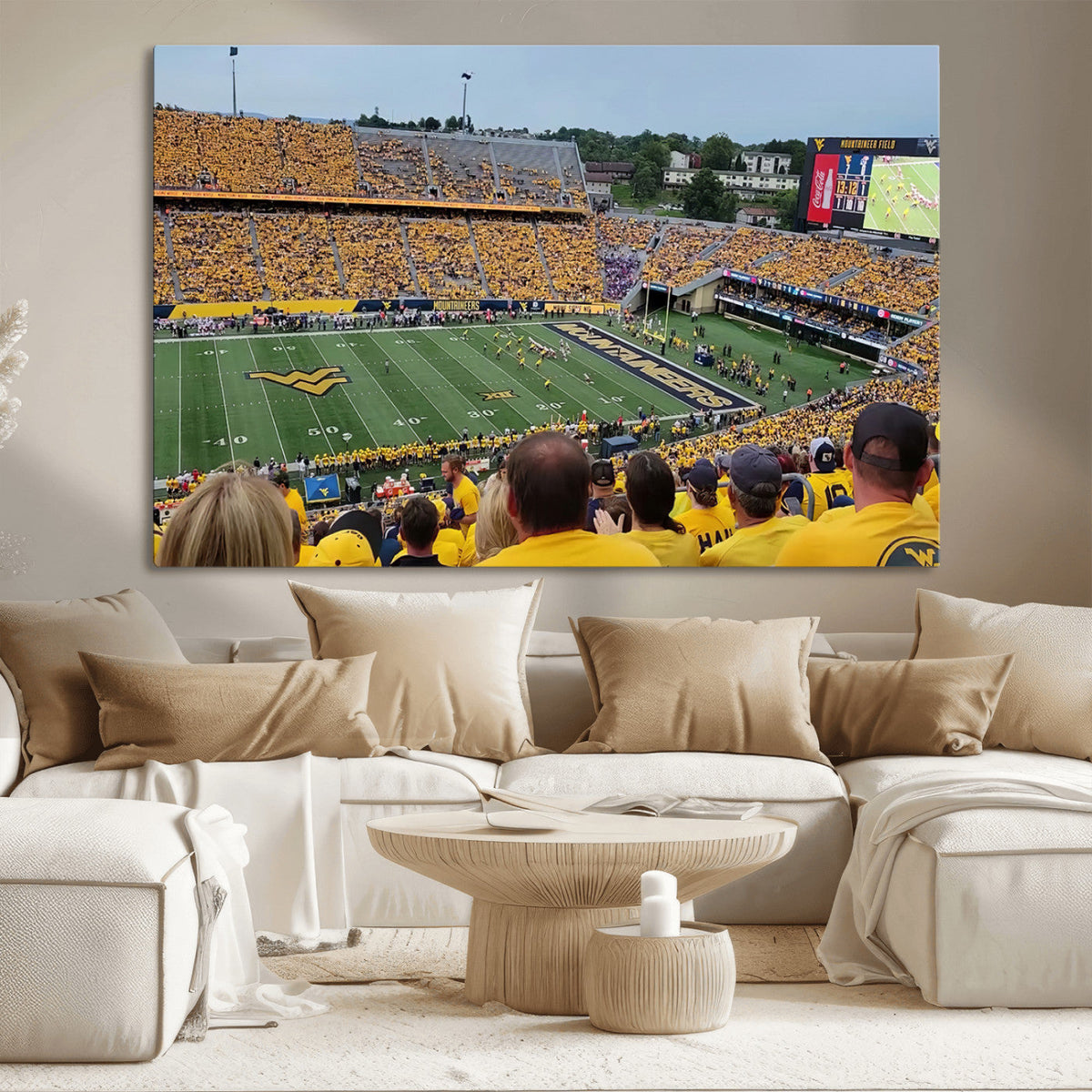 Puskar Stadium Canvas Print Wall Art - Morgantown Print -