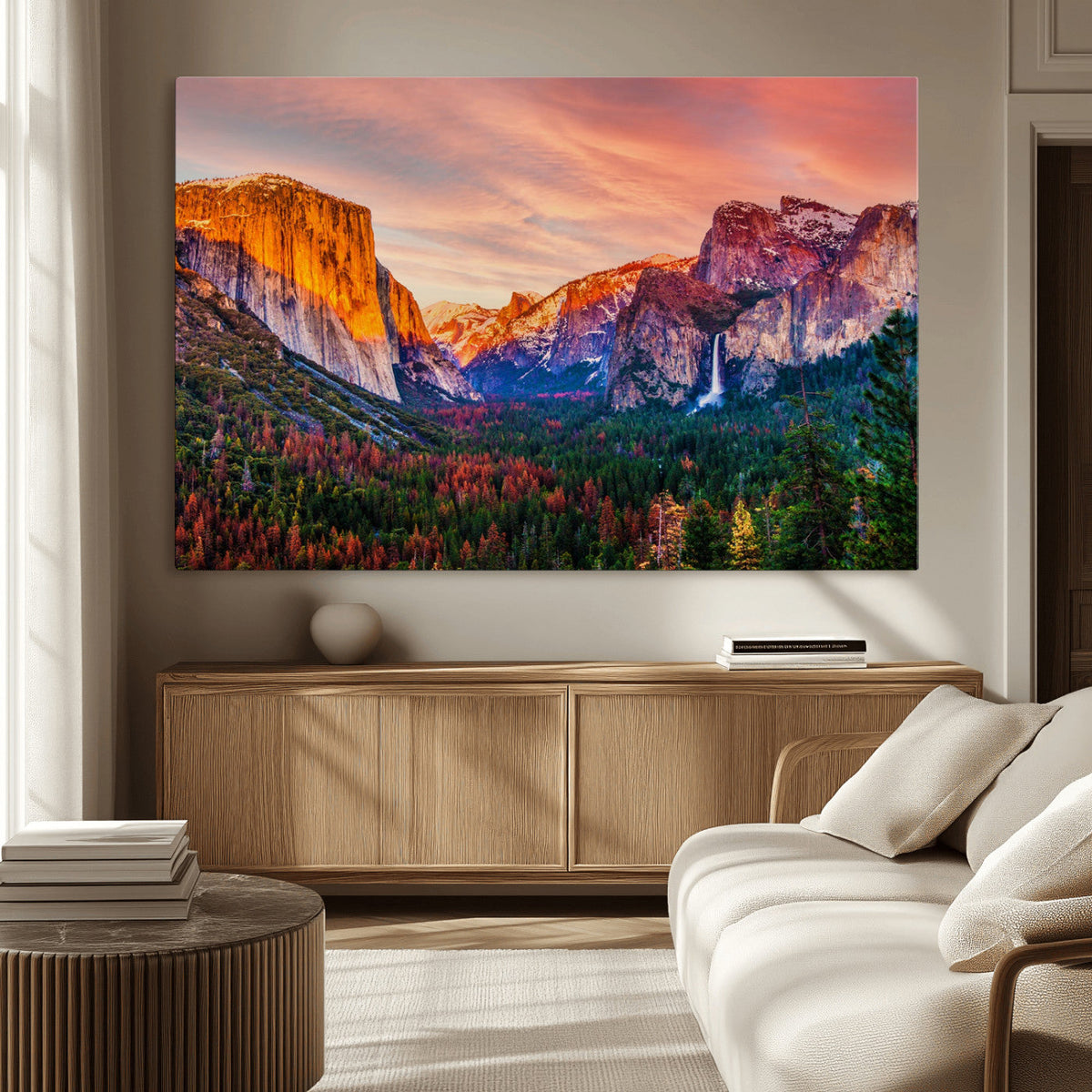 Yosemite Nal Park Wall Art Landscape Canvas Print El Capitan