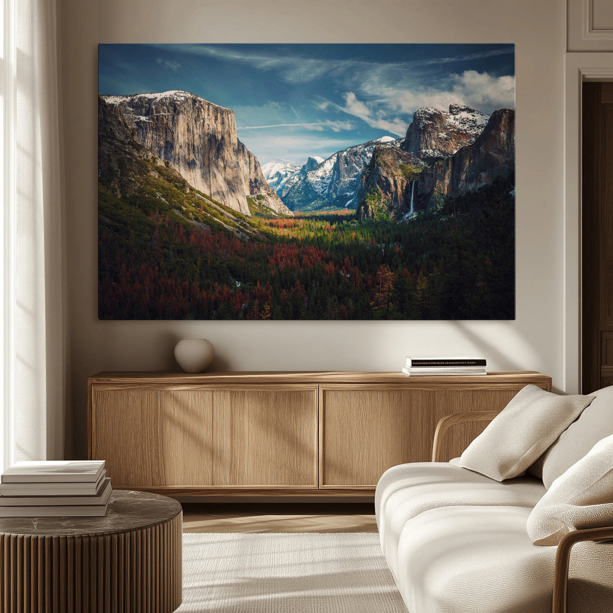 Yosemite National Wall Art Canvas Print – Framed Mountain