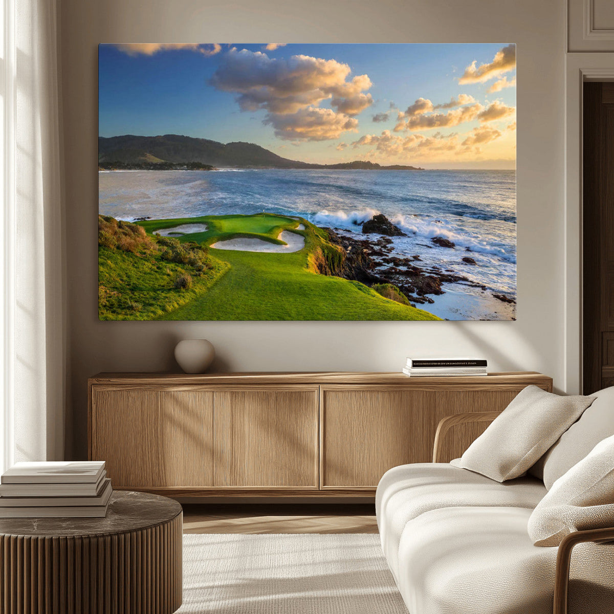 Pebble Beach Golf Links Wall Art Canvas Print – Iconic