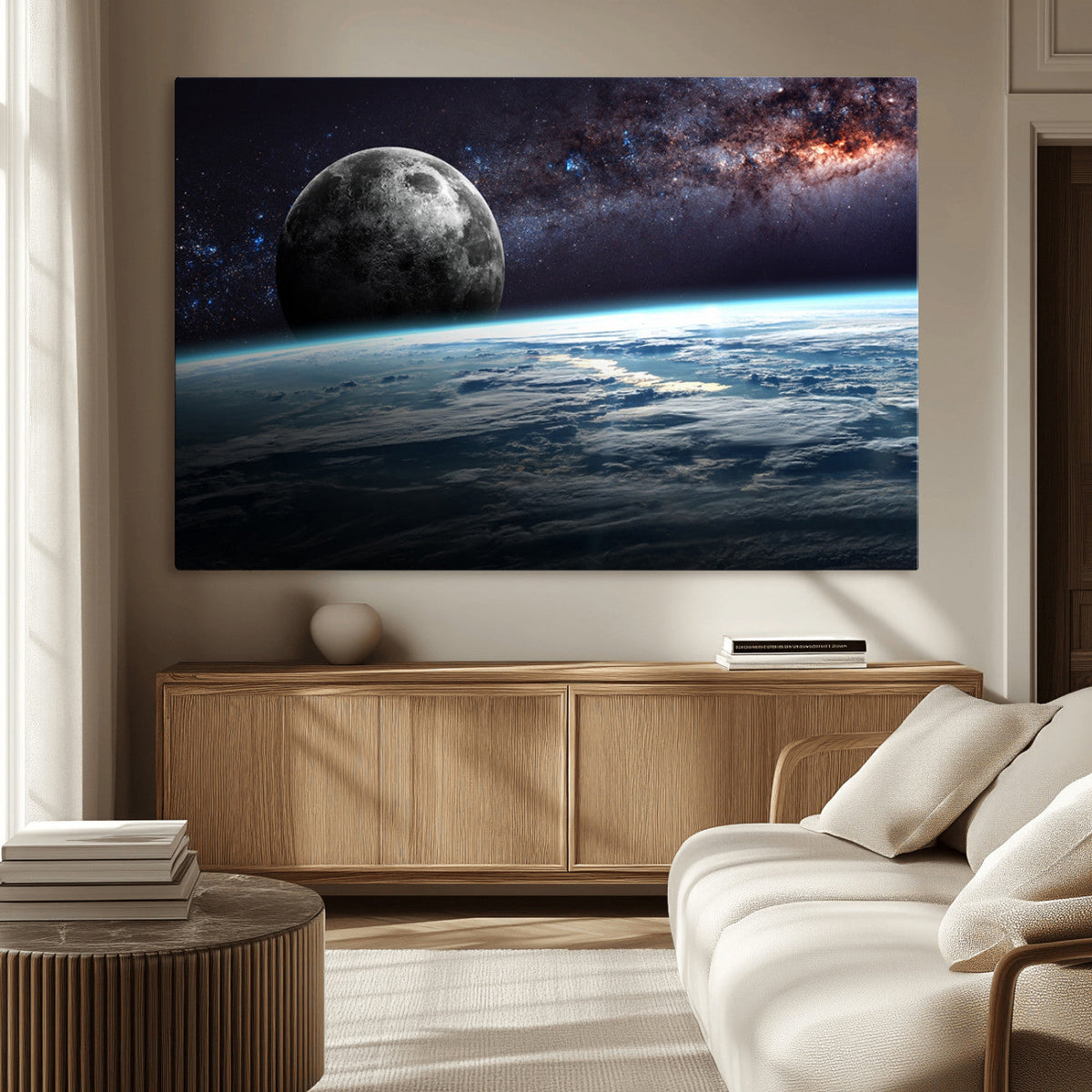 Space and Planet Canvas Print
