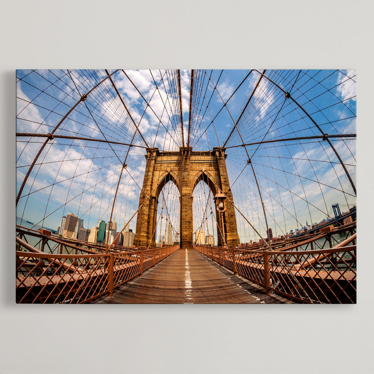 Brooklyn Bridge Manhattan Wall Art Canvas Print