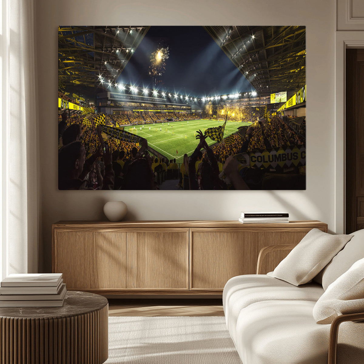 Columbus Crew Soccer Team Print - Columbus Crew Stadium Wall