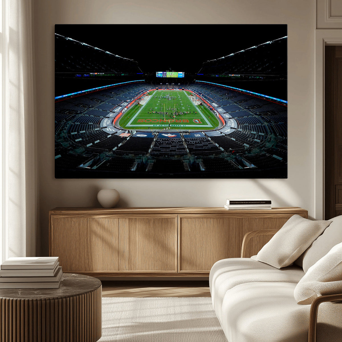 Denver Broncos Football Team Print Canvas- Denver Empower