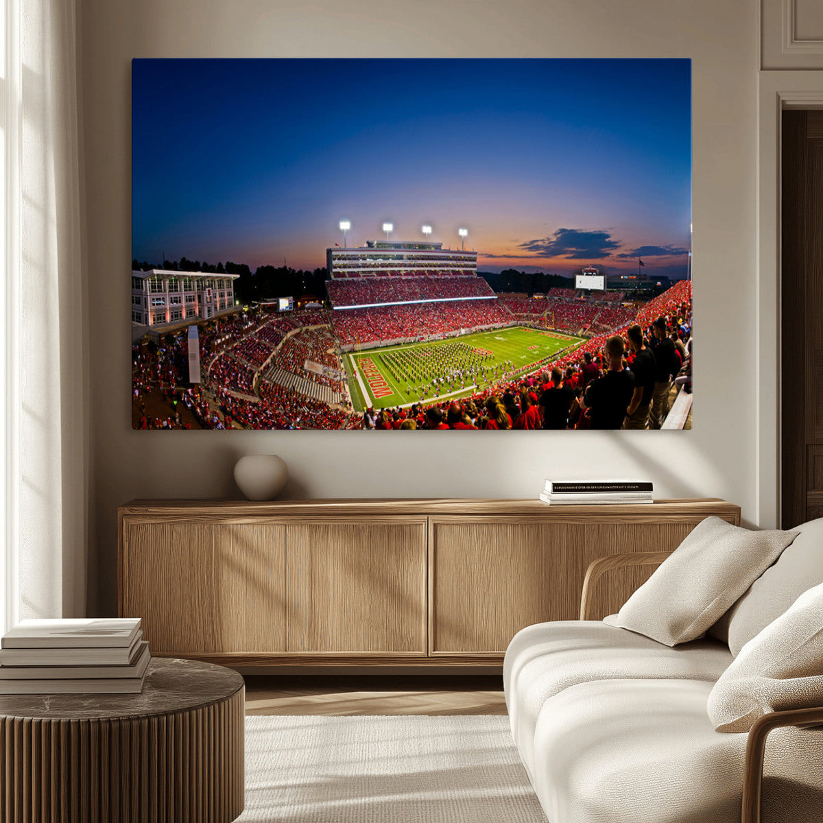 Wolfpack Football Team Wall Art Print - Raleigh