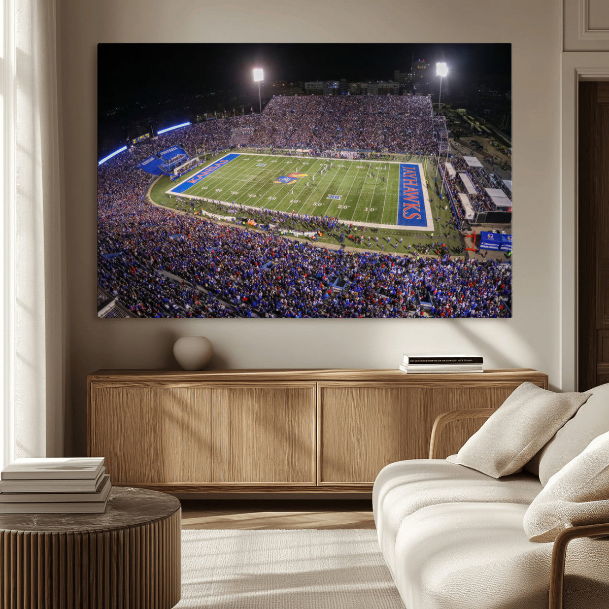 University of Kansas Jayhawks Football Team Print - Lawrence