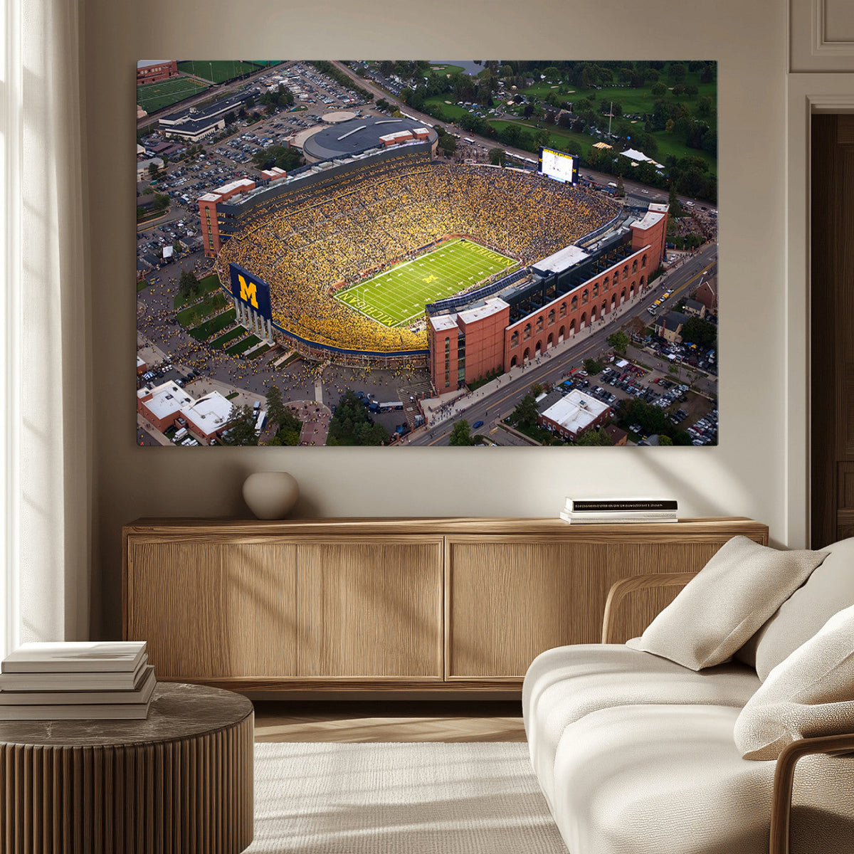 University of Michigan Wolverines Football Team Print - Ann