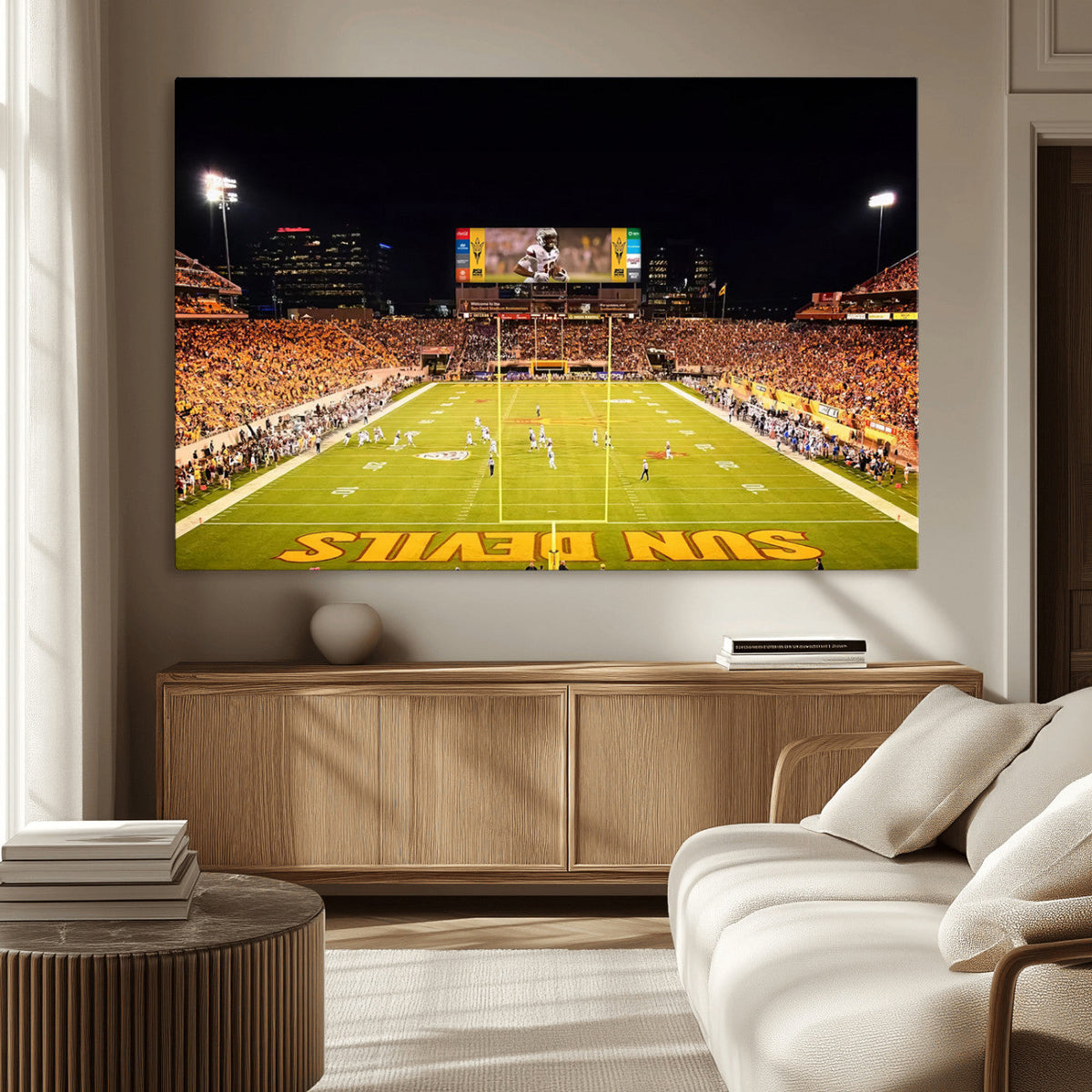 ASU Sun Devils Football Team Print - Phoenix Mountain