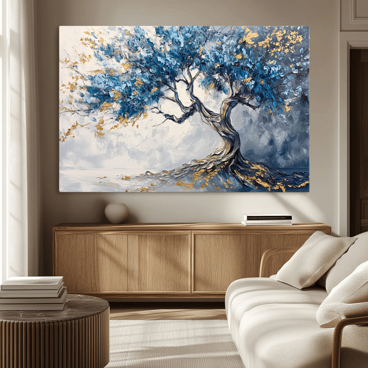 Abstract Tree Painting Canvas Wall Art | Tree of Life
