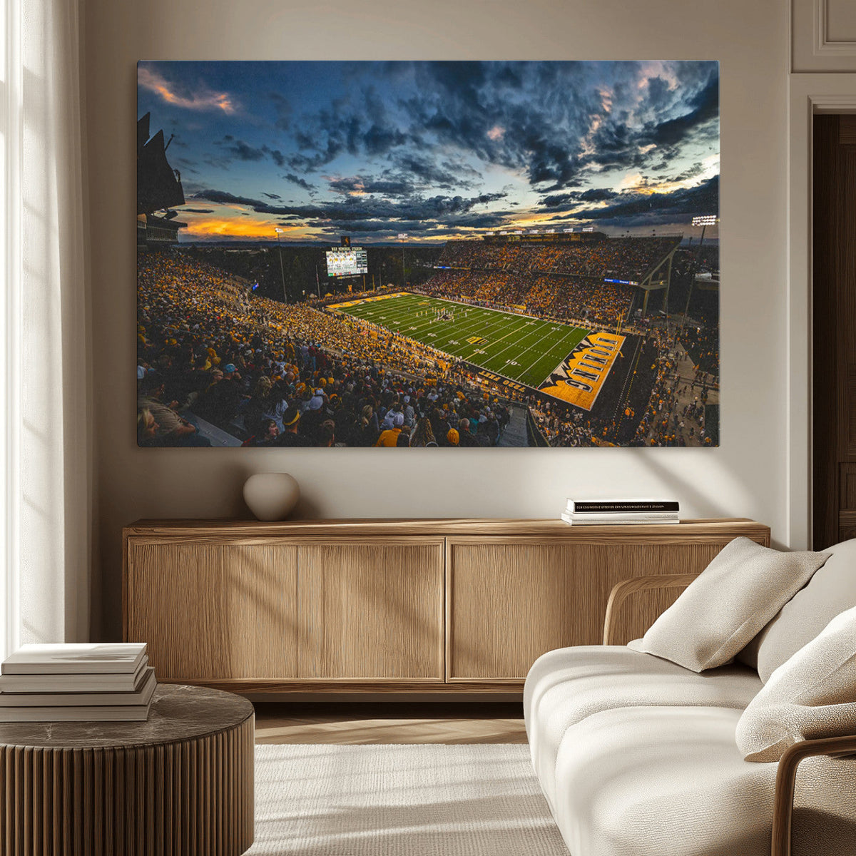 University of Wyoming Cowboys Football Team Print - Laramie