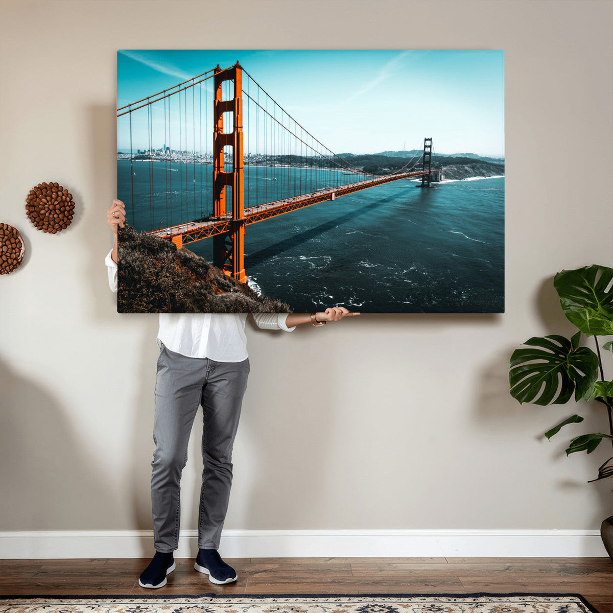 Golden Gate Bridge Wall Art Canvas Print – San Francisco