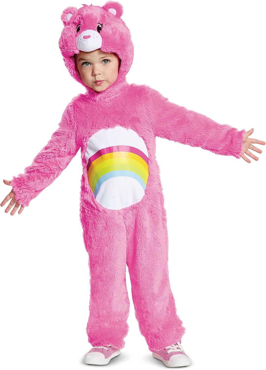 Disguise-Cheer-Bear-Deluxe-Plush-Child-Costume,-Pink,-Size-S/P-Costume