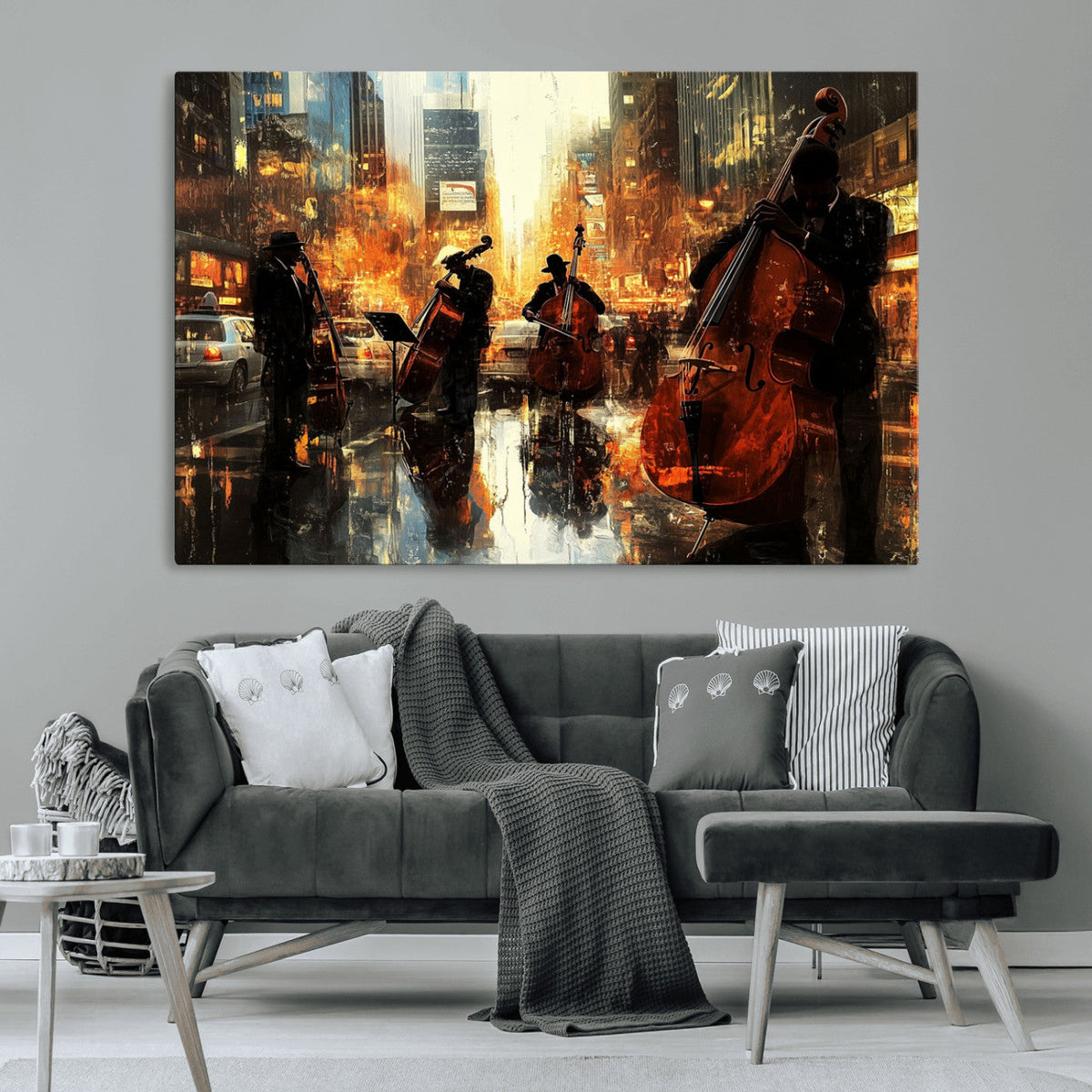 Jazz Wall Art Canvas Print – Colorful Musical Instrument