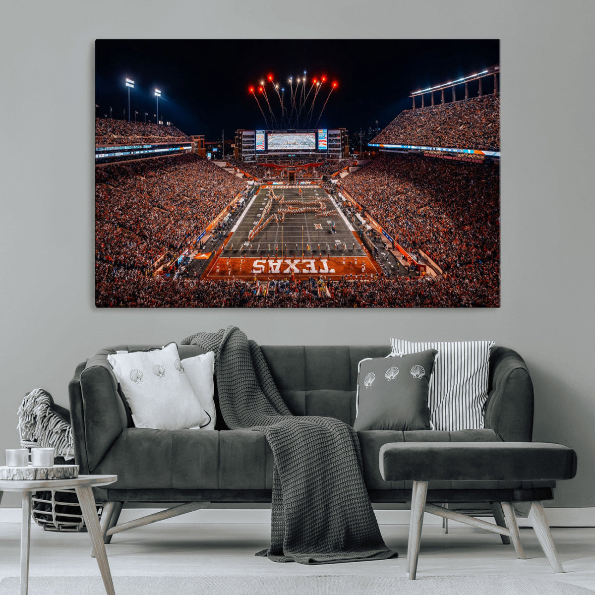 Texas Stadium Night Game Wall Art Canvas Print – Vibrant