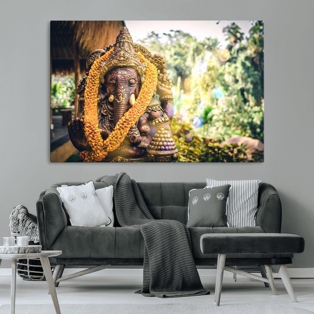 Hinduism Statue Wall Art Canvas Print