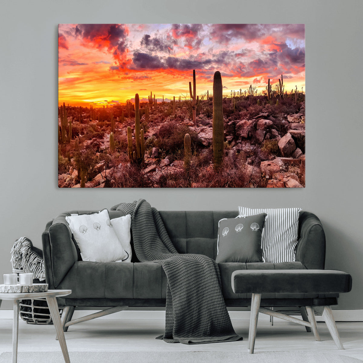 Arizona Desert Print, Western Cowboy Wall Art Print
