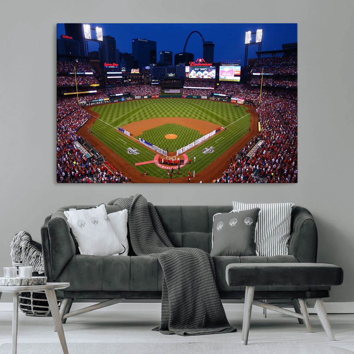 St. Louis Cardinals Baseball Team Print - Busch Stadium Wall