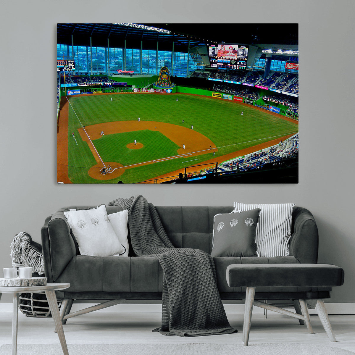 Miami Marlins Baseball Team Print - Miami LoanDepot Park