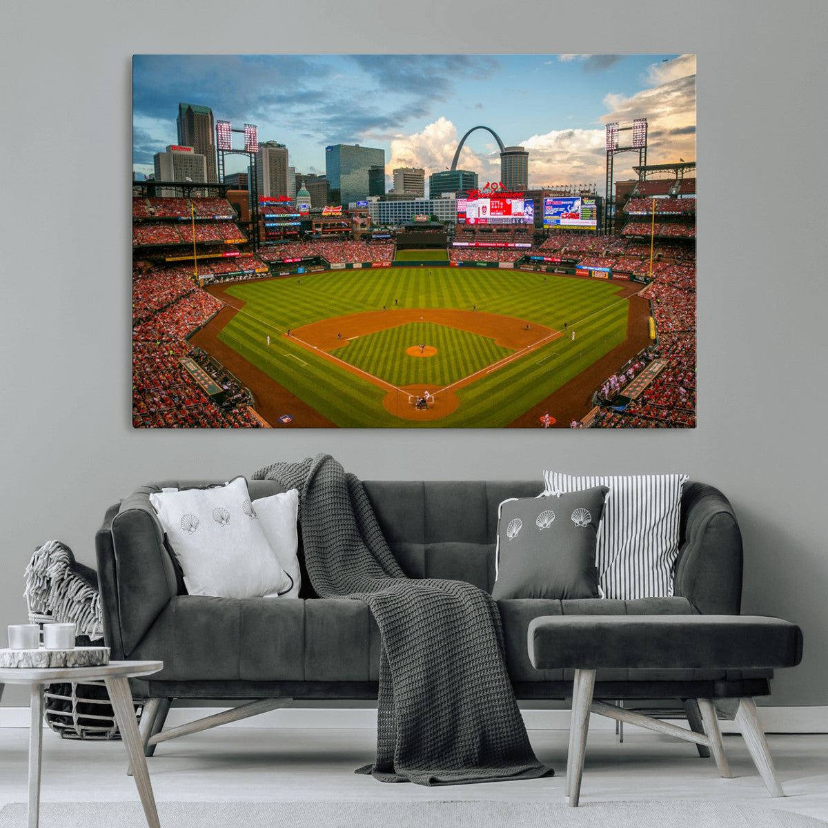 St. Louis Cardinals Baseball Team Print - Busch Stadium Wall