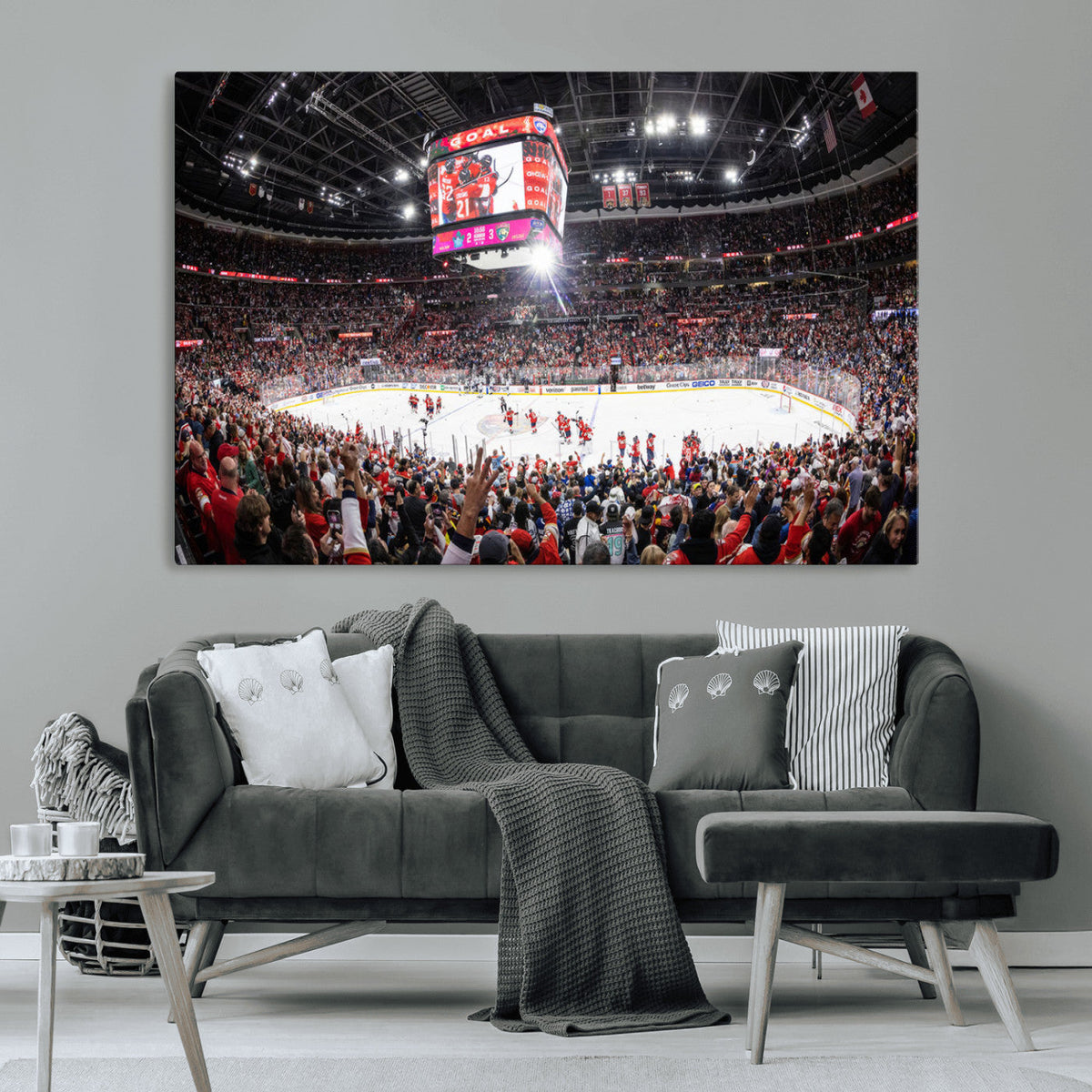 Amerant Bank Arena Wall Art Canvas Print - Basketball Arena