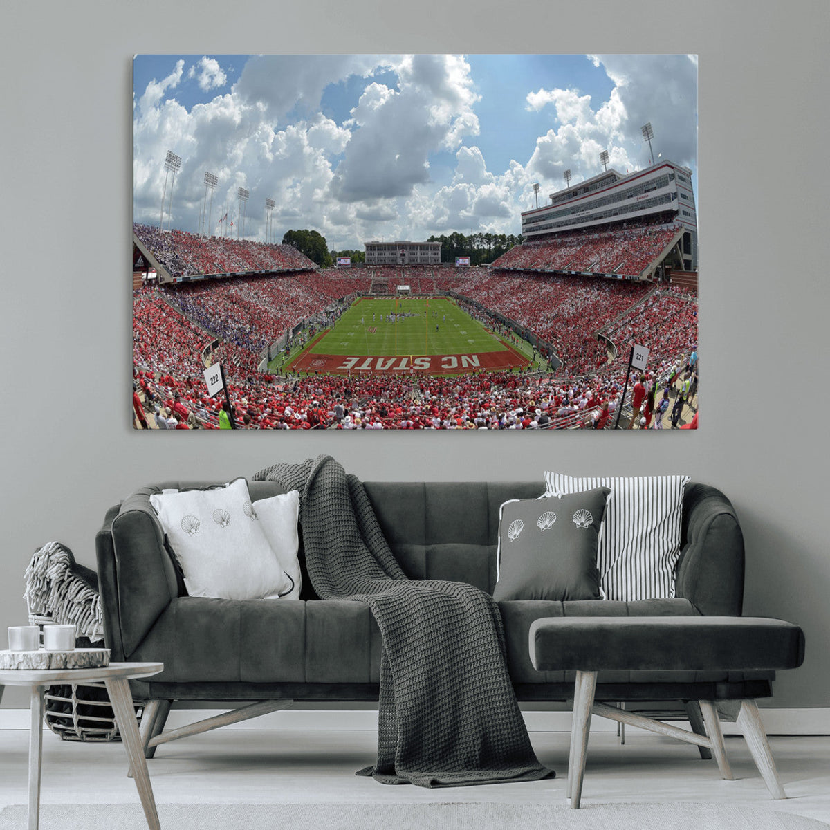 NC State Wolfpack Football Team Print Canvas- Raleigh