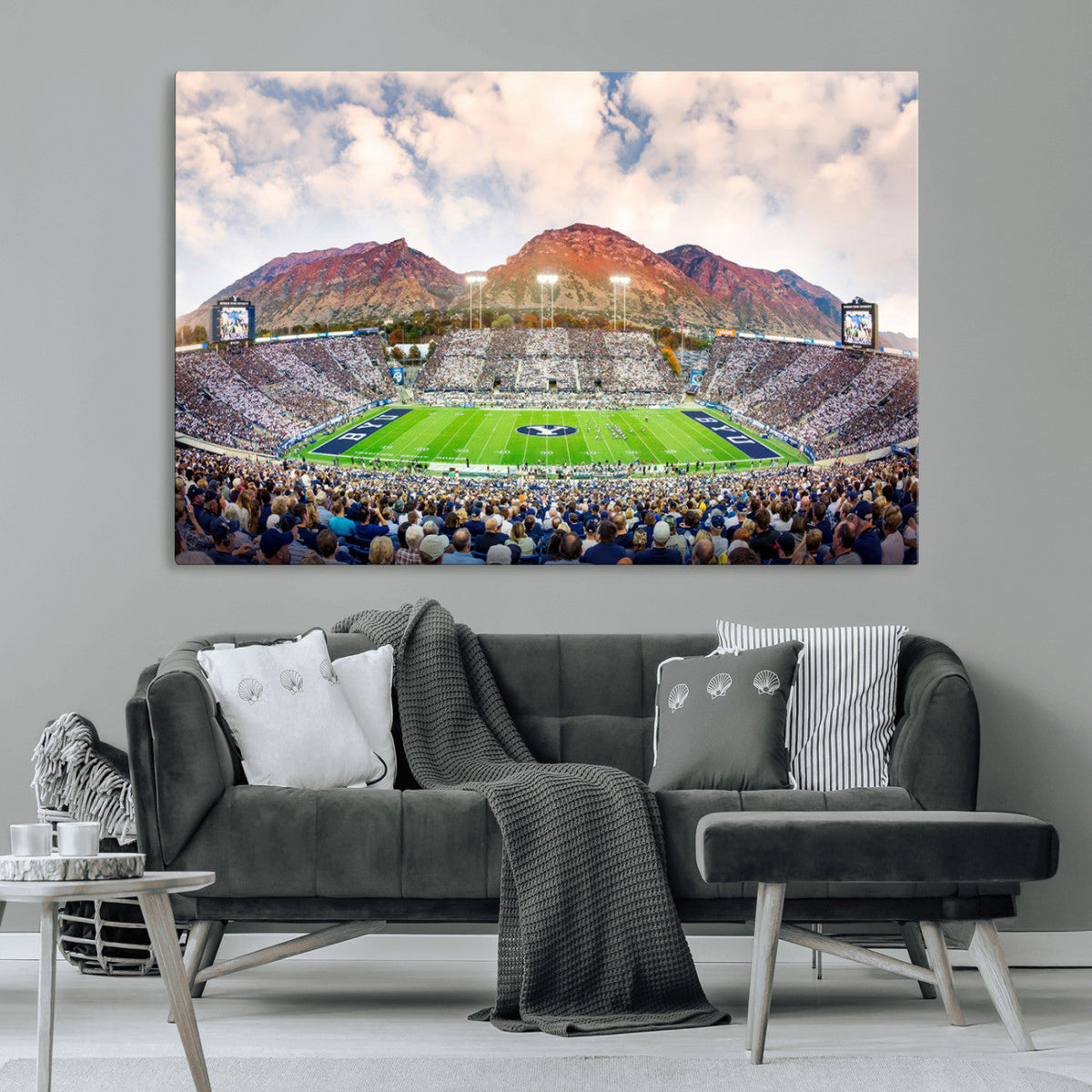 Brigham Young University Cougars Football Team Print - Provo