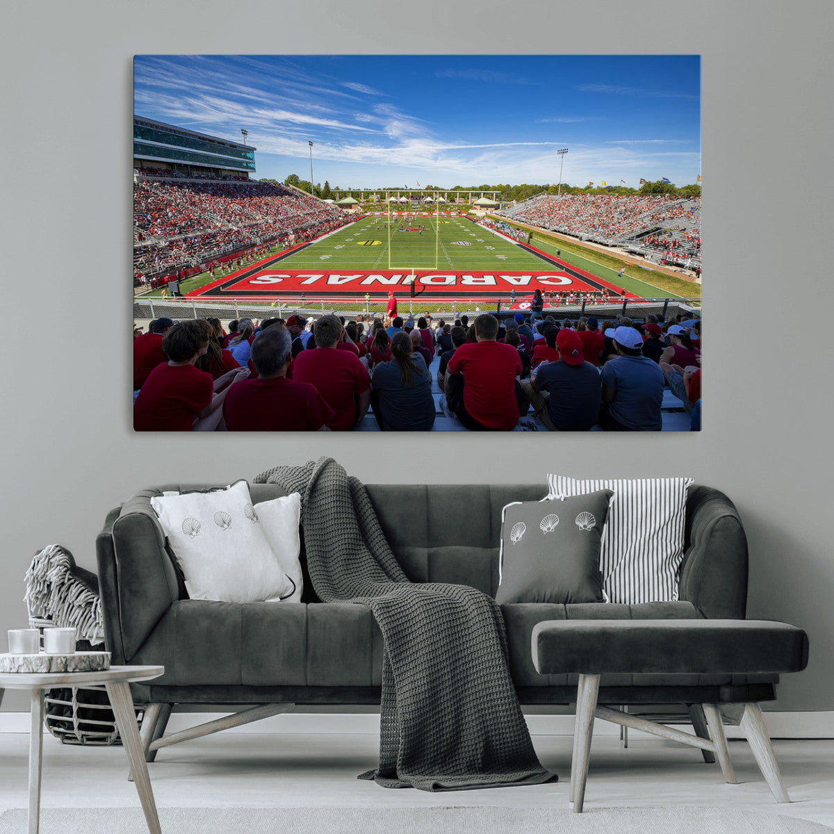 Ball State Cardinals Football Team Print - Muncie Scheumann