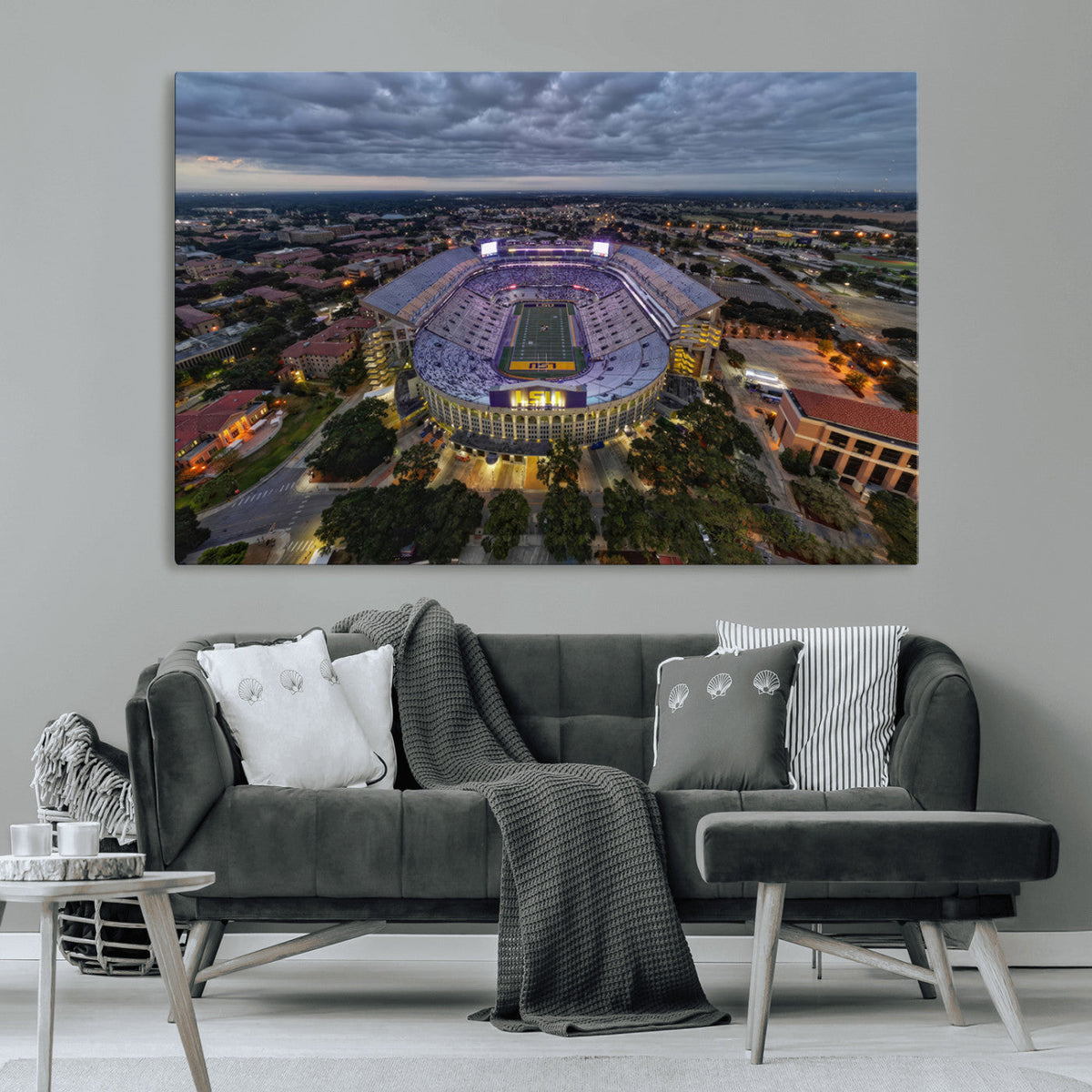 The Louisiana State University Tigers Football Team Print -