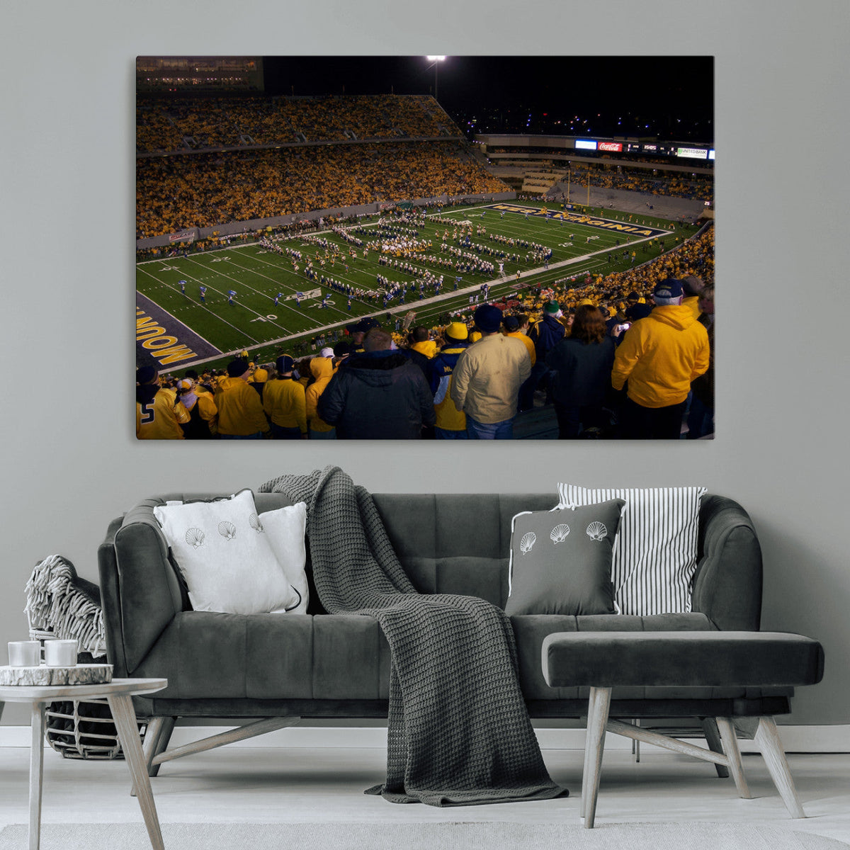 West Virginia Uni Mountaineers Football Team Print - Milan