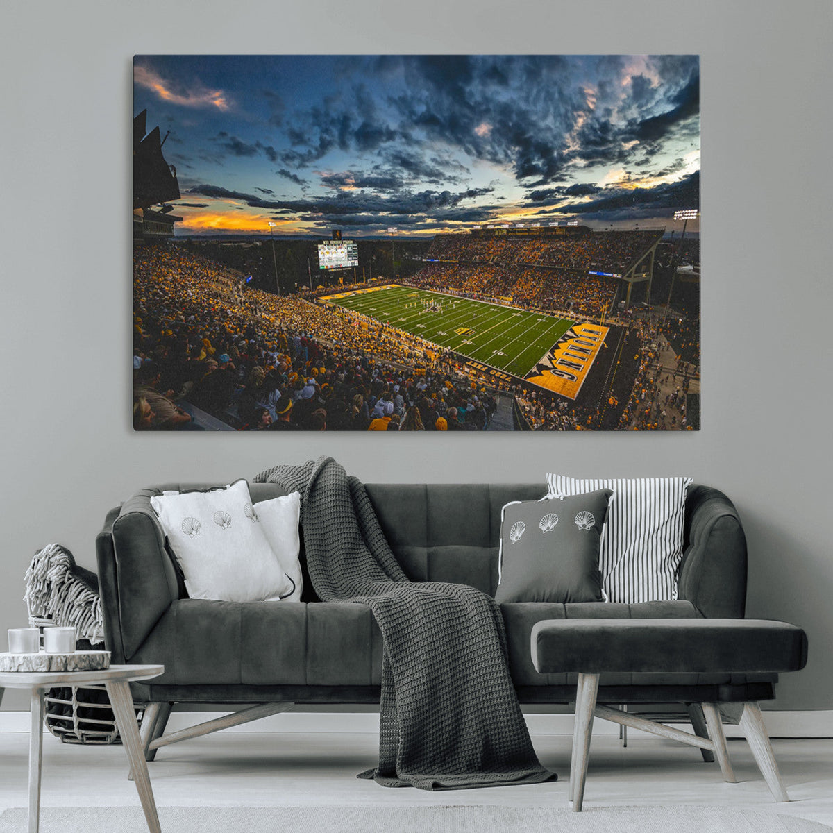 University of Wyoming Cowboys Football Team Print - Laramie