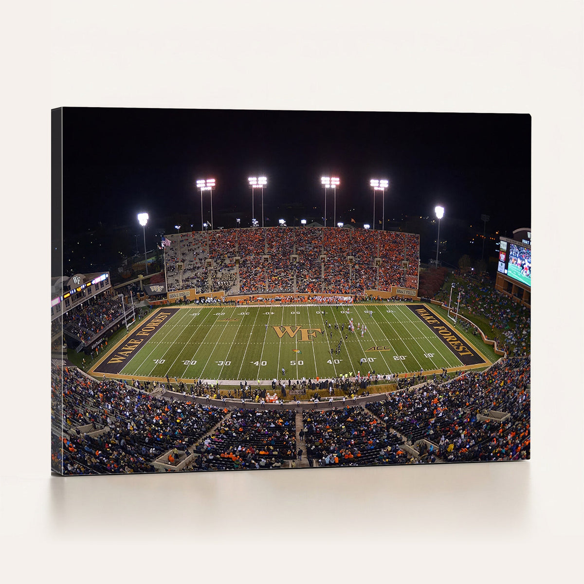 Demon Deacons Print Canvas, Football Team Print -